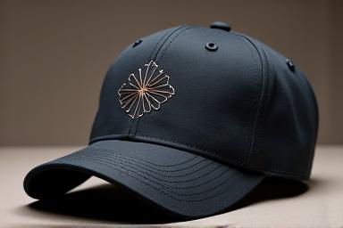 Casquette noire brodée d'un logo d'entreprise